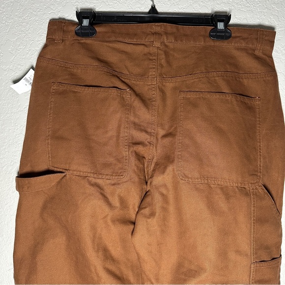 Gap Pants 14 Sable Brown High Rise '90s Loose Carpenter Washwell Straight Leg - Picture 5 of 12